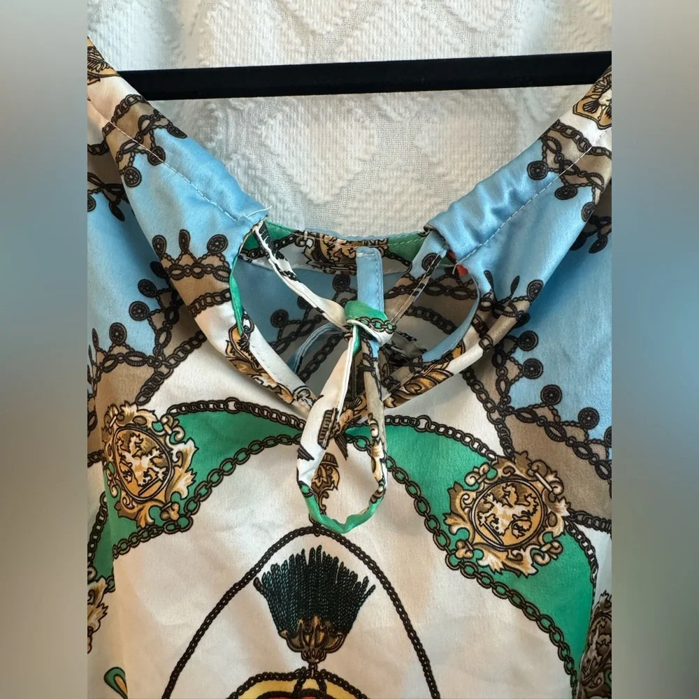 Tommy Hilfiger Blue and Gold Patterned Apparel - Picture 6 of 6